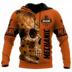 Meeste kapuutsiga dressipluus Vintage T-s&auml;rk S&uuml;gisriiete mehaanik 3D prindiga Topid Mood T&auml;nava vabaaja kapuutsid Suurem&otilde;&otilde;tmeline pullover S