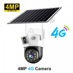 4G Sim Camera Solar 8MP 4K v&auml;litingimustes madala v&otilde;imsusega videokaamera &ouml;&ouml;n&auml;gemine kahesuunaline heli PIR V380 Pro CCTV IP kaamera p&auml;ikesepaneeliga 4MP Camera
