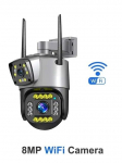 2024. aasta uus kahe objektiiviga 4G/WiFi IP-kaamera 8MP 4K seirekaamera juhtmevaba v&auml;litingimustes t&ouml;&ouml;tav nutikas kodu Night Vision V380 digitaalse suumiga CCTV kaamera WiFi EU PLUG