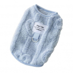 Soe talvine lemmiklooma vest Pehmest kangast koerariided Mugav pl&uuml;&uuml;sist kassipuljong Lemmikloom M sinine