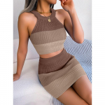 Moodsad gradientv&auml;rvi Crop Top puusakattega seeliku&uuml;likond naisteriided S roosa