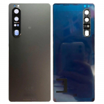 Klaas Sony Xperia 1 III Aku Kaane Korpus Ukse Tagakaane Kaameraraami Asendus + Liim lilla