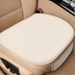 Car Seat Cover 2 Pcs Universal Front Car Seat Bottom,Cotton and Linen Seat Cushion Pad with Storage Pocket, Warm in Winter,Works with Sedan SUV