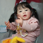 24-tollised 60 cm imearmsad simulatsioonid t&uuml;drukute taass&uuml;ndinud mudilaste nukud Meilien Nii t&otilde;eliselt nagu vasts&uuml;ndinud beebinukk Pehmest kaisusriidest keha taass&uuml;nninukk Lapse m&auml;ngukaaslane m&auml;nguasi 60cm