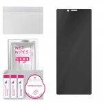 apgo Privacy Matte Hybrid protective glass compatible with Sony Xperia 1, flexible nano glass, great replacement for tempered glass, scratch-resistant