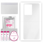 apgo Ultra Clear Protective Skin Sticker for the back compatible with Infinix Note 12 India, Wrap Film, Hydrogel Film, Flexible, Soft TPU with positio