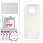 apgo MATTE Protective Skin Sticker for the back compatible with Nokia X100, Wrap Film, Hydrogel Film, Flexible, Soft TPU with positioning layer easy i