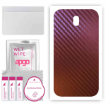 apgo skin sticker film foil vinyl for the BACK compatible with Samsung Galaxy J7 (2017), scratch-resistant, easy to install - Carbon Chameleon CAKA5