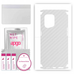 apgo Protective Skin Sticker for the back+sides compatible with Oppo Find X5, Full Wrap Film, Foil, Vinyl - Pattern Transparent Carbon