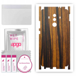 apgo Protective Skin Sticker for the back+sides compatible with Huawei Mate 10 Pro, Full Wrap Film, Foil, Vinyl - Pattern Tigerwood