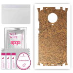 apgo Protective Skin Sticker for the back+sides compatible with Xiaomi Poco F2 Pro, Full Wrap Film, Foil, Vinyl - Pattern Rusty Copper