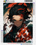 DIY teemantmaal Anime deemonitapja Kamado Nezuko tegelaskuju teemanttikandid mosaiikmaal Ristpistes komplekt Toa sisustus Square Drill 40x50cm