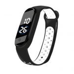 LED elektrooniline k&auml;ekell veekindel libisemisvastane reguleeritav kahev&auml;rviline TPU rihm, ristk&uuml;lik sihverplaadiga lastele, &otilde;pilastele m&otilde;eldud vabaaja spordi digitaalne k&auml;ekell roheline/valge