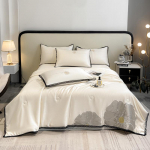 Uus lilletikandiga kevadsuvine tekkide komplekt Tipptasemel hingav jahutustekk 4/3/1 tk. Hingav suveteki komplekt 150x200cm only 1 pcs