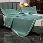 Luksuslik 800D Carbon Light jahutusmatt voodisoojust hajutav hingav jahe suvematt padjap&uuml;&uuml;r pestav voodikaitsepadi 150x200cm 3 pcs set