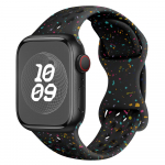 Originaal spordirihm Apple Watch Band Ultra 2 49mm 45mm 44mm 42mm 38mm v&auml;rviliste osakestega kummipael IWatchi jaoks 9 8 7 6 5 SE For 42mm 44mm 45mm