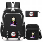 3 tk/komplekt Anime Demon Slayer seljakott teepoisile t&uuml;drukule tagasi kooli Seljakott &otilde;lakotiga Pencli kott reisikott Mochila