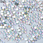 1440 tk valged AB DIY lamedad kivid k&uuml;&uuml;nekunsti telefoni&uuml;mbrise kaunistuseks Ss10 (2.7mm)