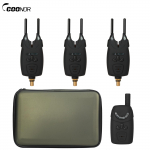 Elektroonilised kalap&uuml;&uuml;gihoiatused Bite Alarm LED Wireless Fishing Alarm Digital Fishing Receiver Sound 3 transmitters