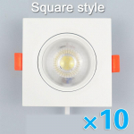 10tk LED allvalgusti 5W 7W 9W 12W 3W reguleeritava nurgaga Laevalgusti Kohtvalgustid p&ouml;&ouml;rlevad AC220V 110V sisevalgusti valge v&auml;rv 3W 110V&Warm white 3000K