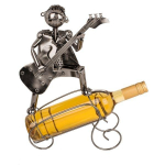Porte-bouteille musicien range-bouteille en m&eacute;tal