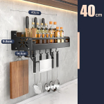 Multifunktsionaalne roostevabast terasest k&ouml;&ouml;ginugade hoiurest perforeeritud lusikas S&ouml;&ouml;gipulgad maitseaine hoiurest Seina riputusnuga 1-tier