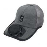 T&auml;iskasvanute Suvine P&auml;ikesepaneeliga Ventilaatoriga M&uuml;ts UV-kaitsega Pesapallim&uuml;ts Jahutava Ventilaatoriga USB Laetav Hingav Meeste must