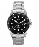 Fossil Blue Sukeldumisterasest Musta sihverplaadiga Kvartsmehaanismiga Meeste k&auml;ekell FS6032 100M must