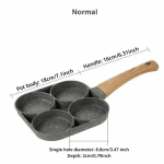 4 auguga omletipann, termokroomne kleepuv k&uuml;psetuspott, munapannkoogid, praad, pannid Hamburgi hommikus&ouml;&ouml;givalmistaja induktsioonk&ouml;&ouml;gin&otilde;ud hall