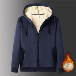 S&uuml;gistalvine meeste lambaliha ka&scaron;miirist kapuuts Meeste fliisjakk Meeste kampsunid Kanaari sametmantel Suured kapuutsid L sinine