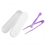 1 komplekti kontaktl&auml;&auml;tsede konteineri h&uuml;gieeniline professionaalne kompaktne l&ouml;&ouml;givastane kaasaskantav meigit&ouml;&ouml;riist Plastikust kontaktl&auml;&auml;tsede &uuml;mbris XY Clip Sticki komplekt t&uuml;drukule roheline