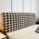 Houndstooth voodipeatsi kate T&auml;ielik Queen King Mugav voodipea kate King-suurusele pestav m&auml;&auml;rdumisvastane voodipeatsi kaitse Pestav magamistuba L120cm X H50-60cm