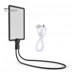 Taaslaetav k&auml;ed-vabad luup, kerge ja painduva hanekela disainiga, suure vaatealaga lugemisluup eakatele inimestele must