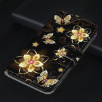 Moto G10 G20 G30 G13 G23 G52 G14 G54 G64 G84 Huawei P30 P40 Lite OPPO jaoks armas PU nahast kaardihoidja &uuml;mberp&ouml;&ouml;ratav rahakott Beauty Flowers kickstand telefoni&uuml;mbris Motorola Moto G23