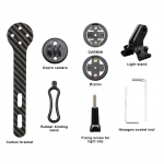 Jalgrattaarvuti hoidik, s&uuml;sinikkiust kronsteiniga maanteeratta stopperi spidomeetri kinnitushoidik Garmin Gopro Brytoni valgusalusele