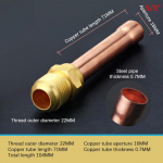 45-kraadine Sae Flare pistik vasktoru messingist toruga kliimaseadme jaoks 71*16*22*0.7mm