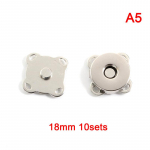 10 komplekti 14 mm/18 mm metallist magnetn&ouml;&ouml;bid Kotid ploomi&otilde;ied magnetid, automaatne adsorptsioonilukk, isetehtud riided, kl&otilde;psud, rahakoti n&ouml;&ouml;bid 18mm