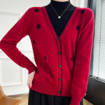 Naiste ka&scaron;miirist sviiter Qinghe ka&scaron;miir 30% ka&scaron;miir 70% vill s&uuml;gis-talvine ka&scaron;miir pullover pehme ja soe L beež