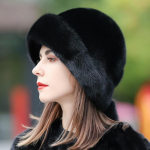 Naaritsak&uuml;bar naiste talvine Korea versioon uuest naaritsakarvast terve naaritsa karusnahk soe eaka ema karvam&uuml;ts M（56-58cm） must