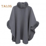 Daami talvekeep mantel Dolman varrukad paks sall lahtine krae &uuml;hev&auml;rviline kunstkarusnahk Dekoratsioon soe igap&auml;evane kandmine t&ouml;&ouml; &otilde;ues pont&scaron;o M hall