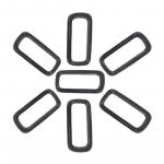 ABS Auto Iluv&otilde;re Katte Dekoratsioonikleebised Jeep Renegade 2016 ja uuematele Autode V&auml;lisosa Tarvikud s&uuml;sinikkiust must v&auml;rv