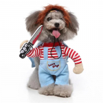 Naljakad koerriided koerte kost&uuml;&uuml;mid halloweeni kost&uuml;&uuml;mid lemmikloomade r&otilde;ivakomplektid lemmikloomafestivali peo uudsed riided v&auml;ikestele koertele L(5.5-7.5kg dog)