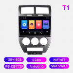 Androidi autoraadio Jeep Compass MK 2007-2010 jaoks Multimeediapleier Peak Unit Stereo GPS-navigatsioon BT WIFI 1+16GB 1+16GB