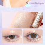 Uus Super Glitter vedel lauv&auml;rv veekindel teemant silmapliiats Meik Metallic Eye Liner Pen Eyes Beauty Party Korea kosmeetika