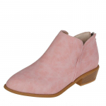 2024. aasta Briti stiilis terava ninaga Martini saapad paksu kontsa ja lukuga 38 roosa