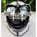 Necromancer Skull Helmet Mask T&auml;ispea kolju mask / Liigutatava l&otilde;uaga kiiver, Koljumask, K&otilde;ne valge