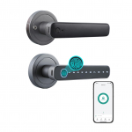 WAFU s&otilde;rmej&auml;ljega ukselukk 4 avamisviisid tuya BT Connection APP parooli avamine must