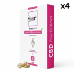 60 G&eacute;lules CBD Confort Menstruel HexaVITA 1500mg, sans THC 4 bo&icirc;tes