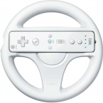 Volant de course Mario pour jeux vid&eacute;o Wii - Nintendo - Blanc