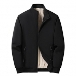 Meeste puuvillane mantli krae pikkade varrukatega, paksendatud sametvoodriga taskutega talvejope L tumesinine v&auml;rv